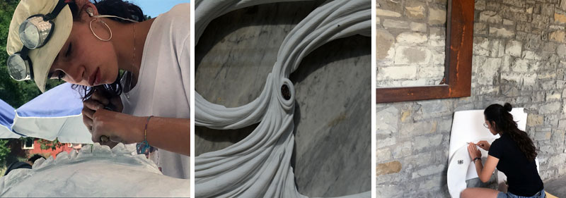 sabrina davi marble sculpture portovenere