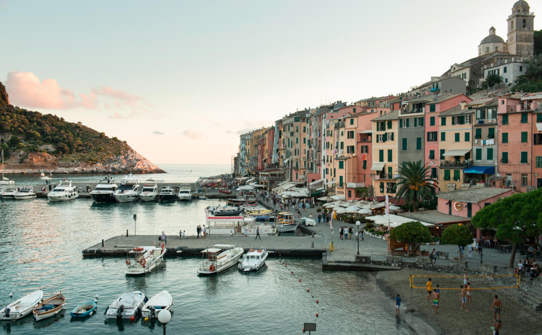 The view of Portovenere and Palmaria Island from Grand Hotel Portovenere