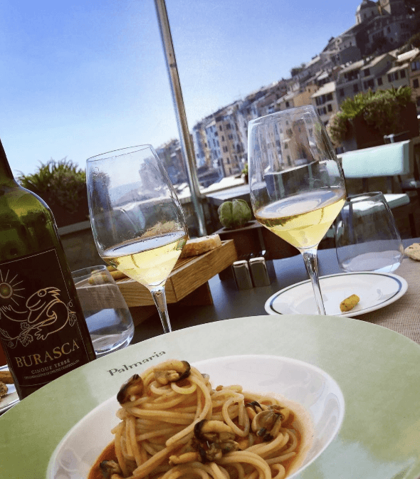 Spaghetti ai muscoli at Palmaria Restaurant in Portovenere